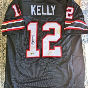 Jim Kelly autographed Houston Gamblers Jersey